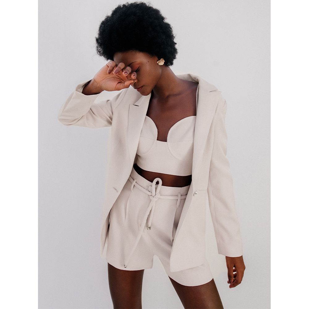 blazer alfaiataria off white